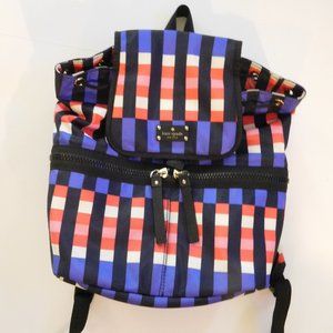 Kate Spade New York Clark Court Nylon Arabella Red, Purple, Pink Backpack